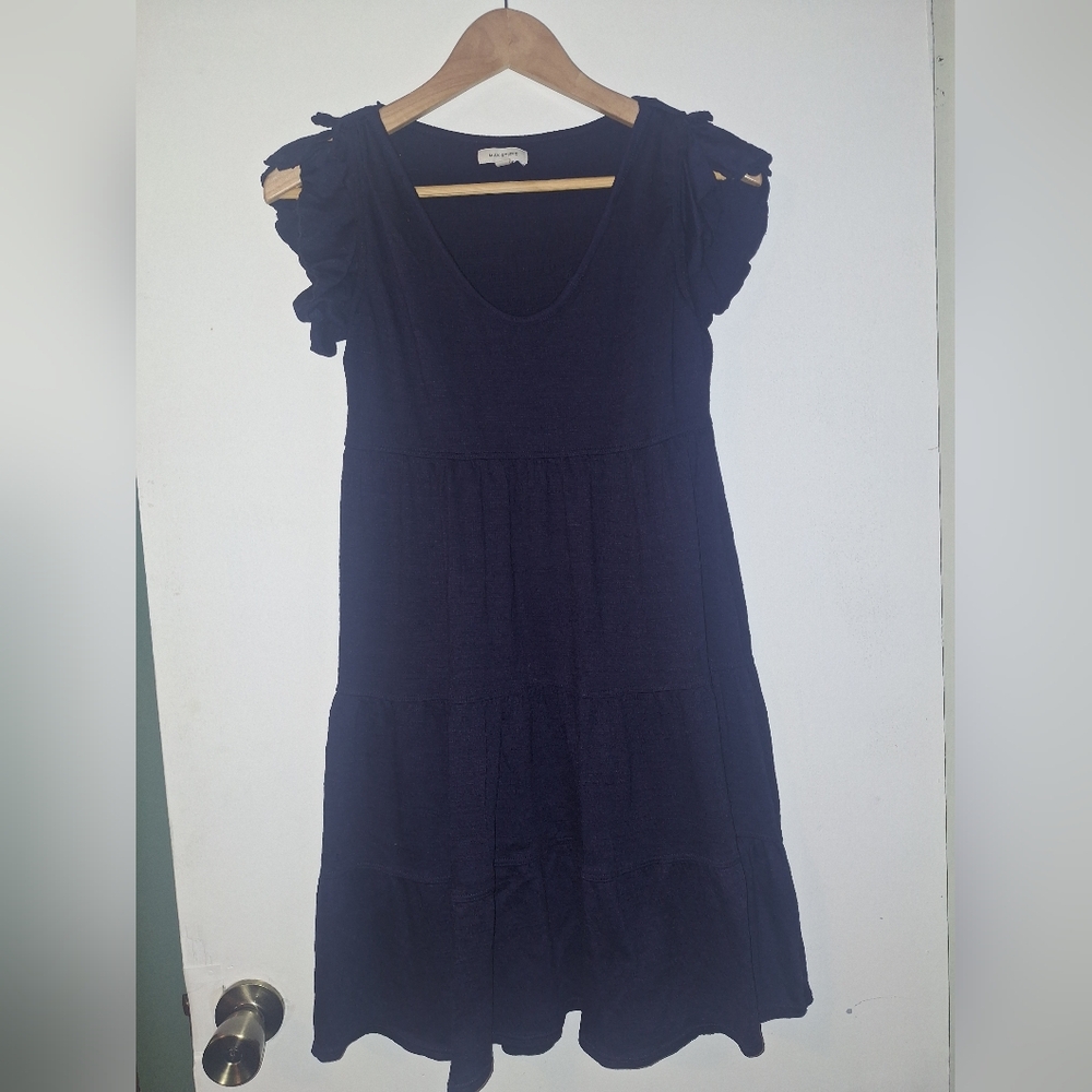 Max Studio Midnight Blue Textured Dress